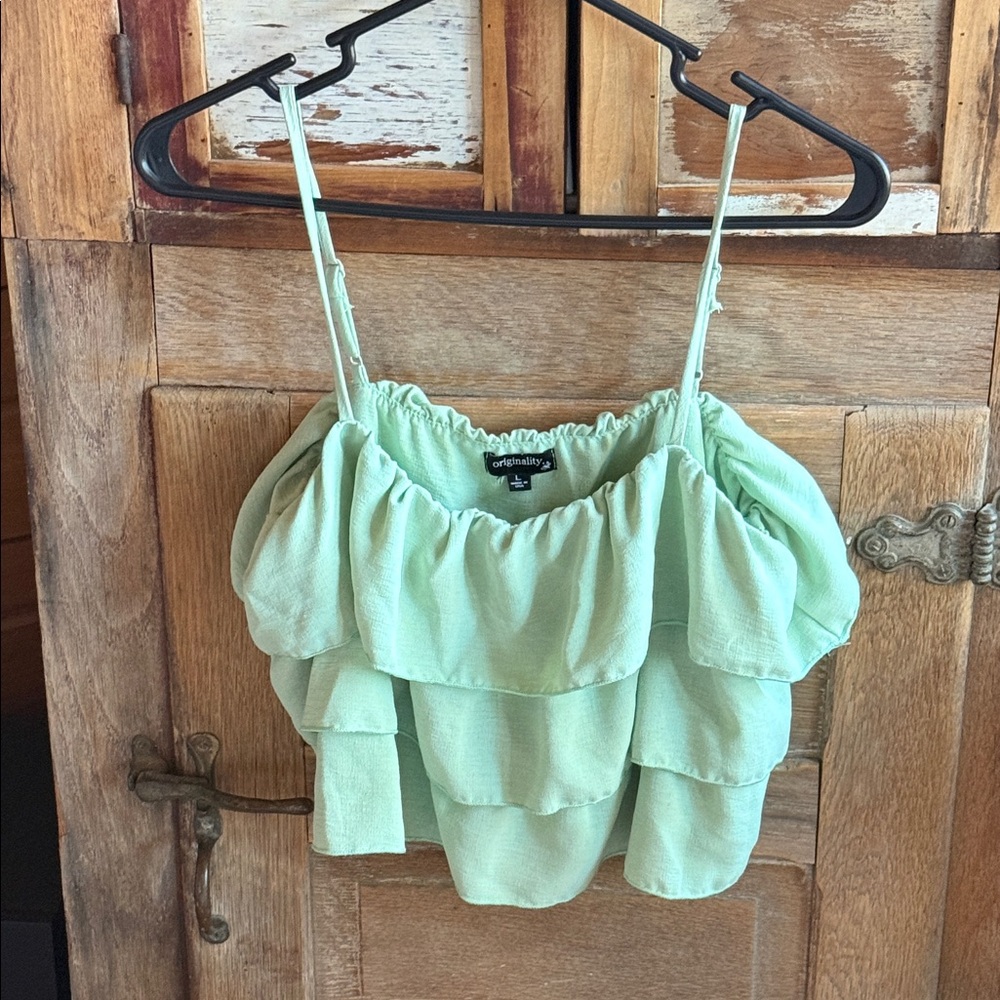 Forever 21 Light Green Layered Camisole